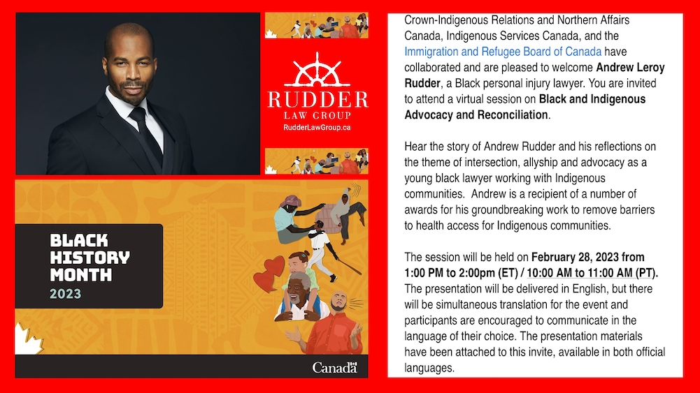 Black History Month _Presentation _Black and Indigenous Advocacy and Reconciliation _Andrew Leroy Rudder